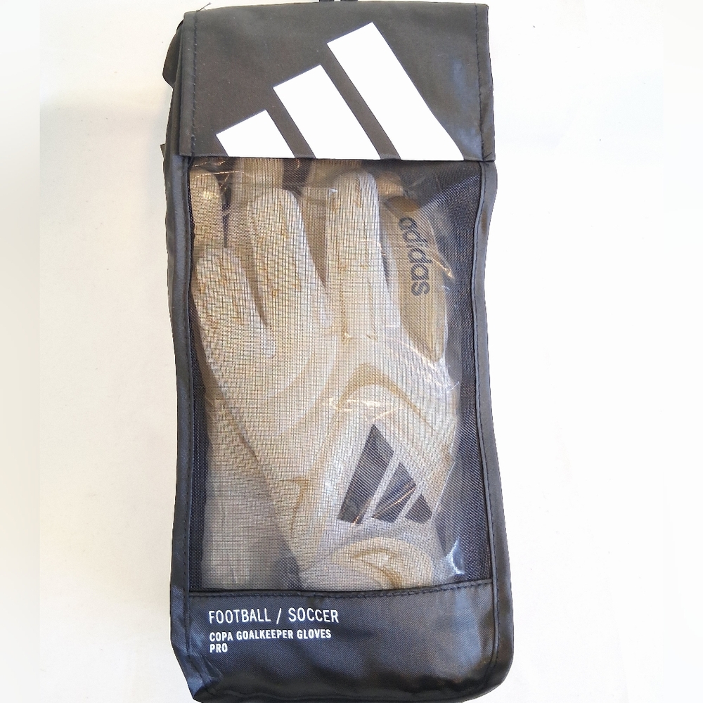 Adidas Copa GL Pro Goalkeeper White Gold Soccer Gloves